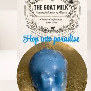 Hop into paradise handcrafted goat milk Blue Soap Bar